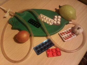 enema and medications to eliminate parasites