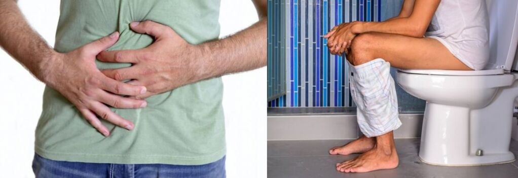 Constipation and diarrhea are signs of the presence of parasites in the human body.